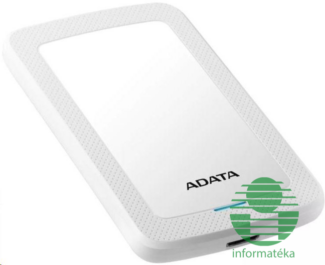 Adata  AHV300 2,5" 1TB USB3.1 fehér külső winchester Háttértár-HDD/SSD