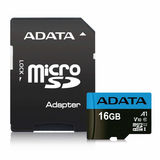 Adata  16GB SD micro Premier (SDHC Class 10 UHS-I) (AUSDH16GUICL10A1-RA1) memória kártya adapterrel AUSDH16GUICL10A1-RA1 kép, fotó