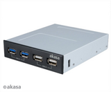 Akasa  - 3,5" - InterConnect S - USB3.0, USB2.0 4portos belső hub - AK-ICR-12V3 AK-ICR-12V3 kép, fotó