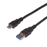 Akyga  kábel USB Összekötő TypeC 3.1, 1m, Male/Male AK-USB-15 kép, fotó