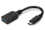 Assmann  USB C -> USB A adapter kábel fekete 0.15m /AK-300315-001-S/ AK-300315-001-S kép, fotó