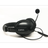 CHILL  SZTEREO USB HEADSET, fekete, 2m-es kábel, ki-be kapcsolható mikrofon CH001 kép, fotó