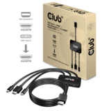 CLUB3D  USB Type C + HDMI + Mini Displayport 1.2 - HDMI 4K60Hz HDR aktív adapter CAC-1630 kép, fotó