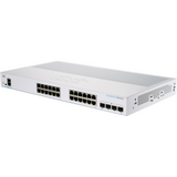Cisco  Switch 24x1000Mbps + 4xGigabit SFP, Fémházas Rackes, Menedzselhető, CBS350-24T-4G-EU CBS350-24T-4G-EU kép, fotó