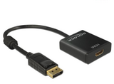 Delock  62607 Displayport 1.2 dugó > HDMI hüvely 4K aktív fekete adapter 62607 kép, fotó