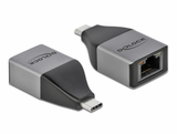 Delock  64118 USB Type-C apa > Gigabit LAN anya kompakt adapter 64118 kép, fotó