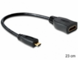 Delock  65391 High Speed HDMI micro D apa > A anya HDMI kábel adapter Ethernettel 65391 kép, fotó