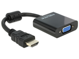 Delock  65512 HDMI-A-dugós csatlakozó > VGA-csatlakozóhüvely adapter - 25,5cm 65512 kép, fotó