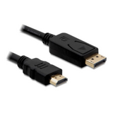 Delock  82587 2 méter mini Displayport 1.1 apa > HDMI apa passzív fekete kábel 82587 kép, fotó