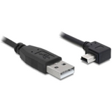 Delock  82683 USB 2.0 A apa - USB miniB 5pin elfordított apa átalakító kábel - 3m 82683 kép, fotó