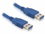 Delock  83121 USB 3.0 - A apa/apa kábel - 0,5m 83121 kép, fotó