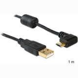 Delock  83147 USB-A apa > USB micro-B apa 90°-ban forgatott bal/jobb kábel 83147 kép, fotó