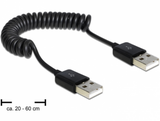 Delock  83239 USB 2.0-A apa / apa tekercselt kábel 83239 kép, fotó