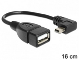 Delock  83245 USB mini apa/USB 2.0 - A anya OTG kábel - 0,16m 83245 kép, fotó