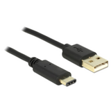 Delock  83327 USB-A 2.0 kábel  csatlakozó > USB-C 2.0 csatlakozó - 2 m - fekete 83327 kép, fotó