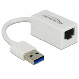 Delock  Átalakító USB 3.0 to Gigabit LAN kompakt, fehér 65905 kép, fotó