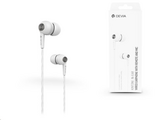 Devia  ST310447 Kintone Eco fehér mikrofonos fülhallgató headset ST310447 kép, fotó