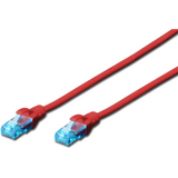 Digitus  CAT5e U/UTP PVC 0,5m piros patch kábel DK-1511-005/R kép, fotó
