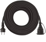 EMOS  P01825R hosszabbító gumikábellel, 25M, fekete P01825R kép, fotó