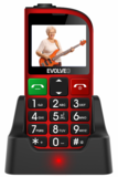 Evolveo  Easy Phone 800 FMR 2,3" Dual SIM piros mobiltelefon SGM EP-800-FMR kép, fotó