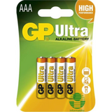 GP Batteries  B1911 Ultra alkáli AAA (LR03) mikro ceruza elem 4db/bliszter B1911 kép, fotó