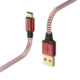 Hama  178296 "Reflective" USB Type-C piros 1,5m adatkábel 178296 kép, fotó