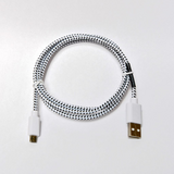 Hama  micro USB - USB A 1m fehér szövet adatkábel 20075 kép, fotó