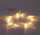 Iris  Csillag alakú 18x18cm/meleg fehér LED-es tapadókorongos fénydekoráció 305-01 kép, fotó