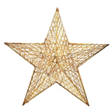 Iris  Csillag alakú 52cm/arany színű festett fém dekoráció 190-09 kép, fotó