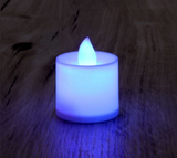 Iris  Gyertya alakú fix fényű LED-es lila fénydekoráció 4db/csomag 015-03 kép, fotó