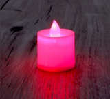 Iris  Gyertya alakú fix fényű LED-es piros fénydekoráció 4db/csomag 015-02 kép, fotó