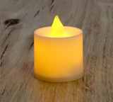 Iris  Gyertya alakú fix fényű LED-es sárga fénydekoráció 4db/csomag 015-01 kép, fotó