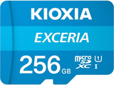 KIOXIA  256GB microSDXC EXCERIA memóriakártya CL10 U1 + adapter (LMEX1L256GG2) LMEX1L256GG2 kép, fotó