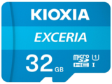 KIOXIA  32GB microSDHC EXCERIA memóriakártya CL10 U1 + adapter (LMEX1L032GG2) LMEX1L032GG2 kép, fotó