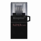 Kingston  128GB microUSB3.2 /USB3.2 A Fekete (DTDUO3G2/128GB) Flash Drive DTDUO3G2/128GB kép, fotó