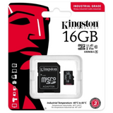 Kingston  16GB SD micro Industrial (SDHC Class 10 A1) (SDCIT2/16GB) memória kártya + olvasó SDCIT2/16GB kép, fotó