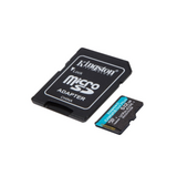 Kingston  512GB SD micro Canvas Go! Plus (SDXC Class 10 UHS-I U3) (SDCG3/512GB) memória kártya adapterrel SDCG3/512GB kép, fotó