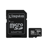 Kingston  8GB microSDHC Industrial Temperature U1 + adapter (SDCIT/8GB) SDCIT/8GB kép, fotó
