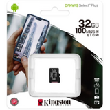 Kingston  Memóriakártya MicroSDHC 32GB Canvas Select Plus 100R A1 C10 Adapter nélkül SDCS2/32GBSP kép, fotó