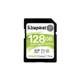 Kingston  Memóriakártya SDXC 128GB Canvas Select Plus 100R C10 UHS-I U3 V30 SDS2/128GB kép, fotó