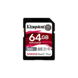 Kingston  Memóriakártya SDXC 64GB Canvas React Plus UHS-II 300R/260W U3 V90 SDR2/64GB kép, fotó