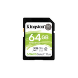 Kingston  Memóriakártya SDXC 64GB Canvas Select Plus 100R C10 UHS-I U1 V10 SDS2/64GB kép, fotó