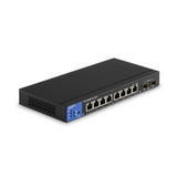Linksys  SMB LGS310MPC 8port POE+ GbE LAN +2 SFP Port Smart menedzselhető asztali Switch LGS310MPC-EU kép, fotó