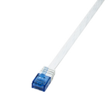 Logilink  U/UTP SlimLine lapos patch kábel Cat.6 3m fehér (CF2061U) CF2061U kép, fotó