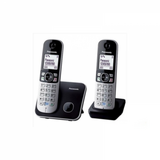 Panasonic  KX-TG6812PDB DUO fehér háttérvil. kihangosítható hívóazonosítós fekete dect telefon KX-TG6812PDB kép, fotó