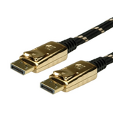 Roline  Gold DisplayPort M/M 1m kábel /11.04.5644-10/ 11.04.5644-10 kép, fotó