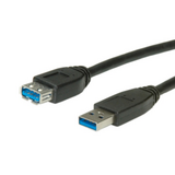 Roline  Kábel USB 3.0 A-A M/F hossz.0.8m 11.02.8977-50 kép, fotó
