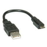 Roline  USB 2.0 A --> USB micro B összekötő kábel 15cm /11.02.8310-25/ 11.02.8310-25 kép, fotó