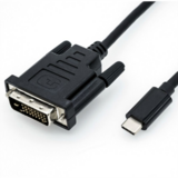 Roline  USB C 3.1 - DVI adapter M/M 1m kábellel 11.04.5830-10 kép, fotó