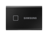 Samsung  2000GB USB 3.2 (MU-PC2T0K/WW) fekete ujjlenyomatolvasós T7 Touch külső SSD MU-PC2T0K/WW kép, fotó